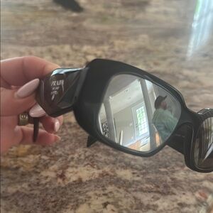 Prada Glossy Black Designer Sunglasses